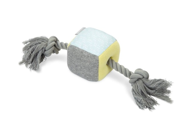 Beeztees Hračka krychle s lanem pro štěňata 35cm