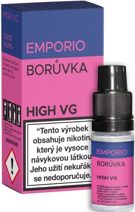 Liquid EMPORIO High VG Blueberry 10ml - 1,5mg