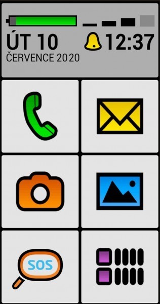 Dodatečná licence na seniorské prostředí Big Launcher pro telefony Aligator