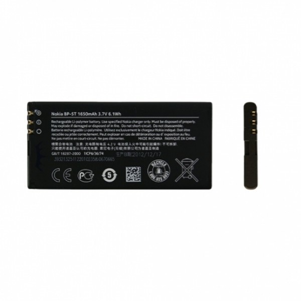 Baterie NOKIA BP-5T (Lumia 820)  Li-Pol 1650mAh, originální, bulk