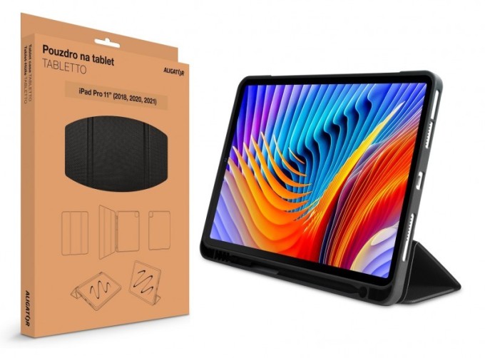 Pouzdro Aligator TABLETTO pro iPad Pro 11" (2018, 2020, 2021 a 2022) černá