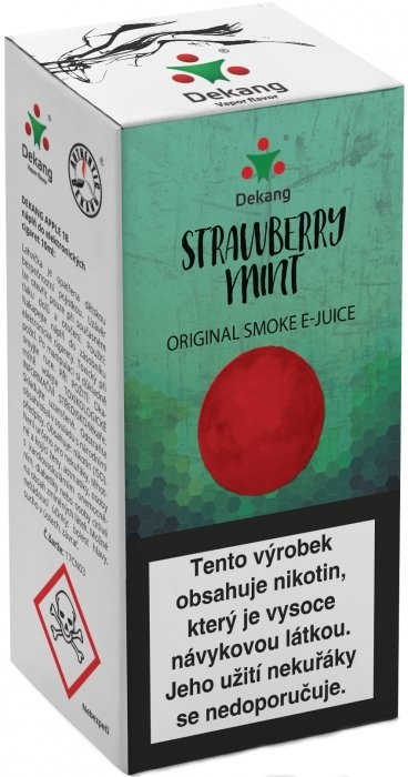 Liquid Dekang Strawberry mint 10ml - 11mg (Jahoda s mátou)