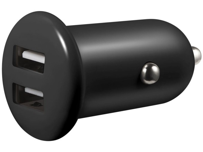 Sandberg SAVER USB DC auto adaptér, 2xUSB, 1A+2.1A , černá