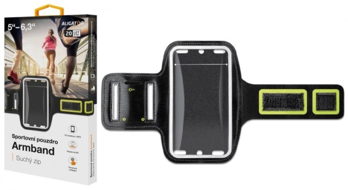 Sportovní pouzdro ALIGATOR Armband černo-žluté