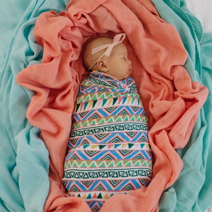 Tommy Lise Mušelínová plena z biobavlny Ethnic Festive 120x120 cm