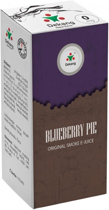 Liquid Dekang Blueberry Pie 10ml - 0mg (Borůvkový koláč)