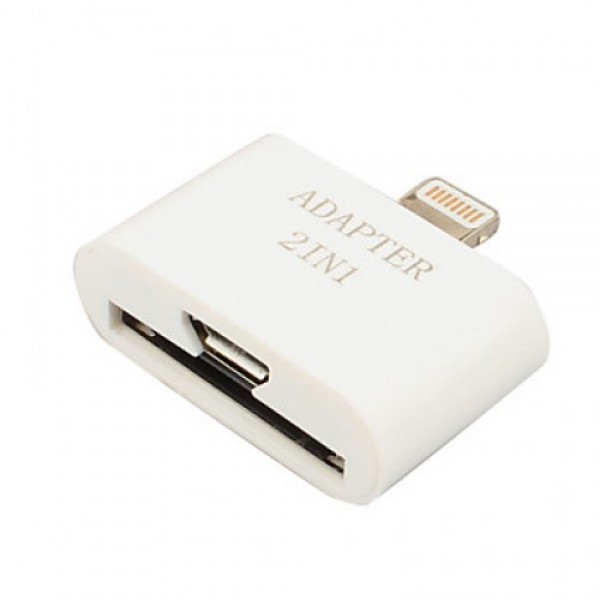 Adaptér Apple iPhone 4/microUSB pro iPhone 5 *2 in 1*