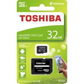 TOSHIBA MicroSDHC 32GB CL10 UHS1 + adap.