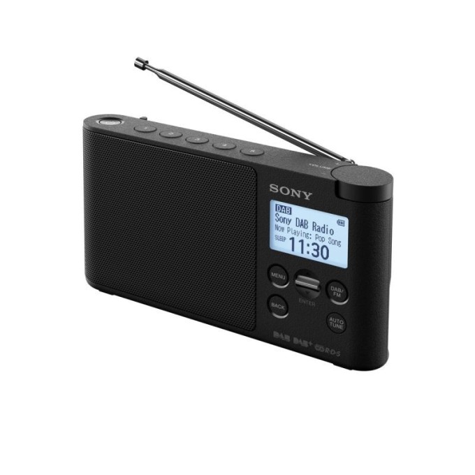 Sony XDR-S41D, přenosné digitální rádio DAB/DAB+ s LCD displayem, černá