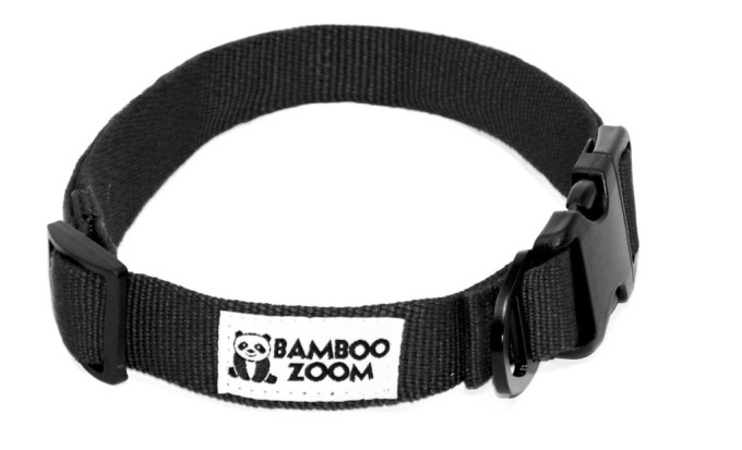 Bamboo Zoom Obojek pro psy černý L