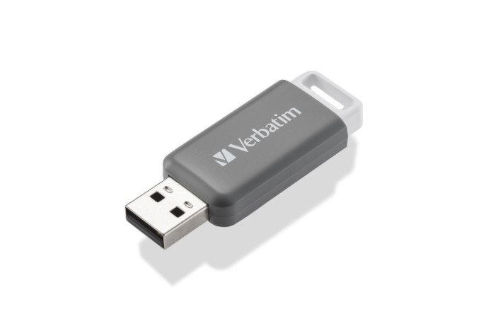 128GB USB Flash 2.0 DataBar šedý Verbatim