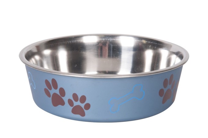 Karlie Miska nerezová s plastovým opláštěním metalická modrá 17,5cm 800ml