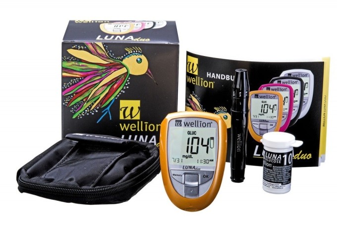 Wellion LUNA Trio glukóza, cholesterol a kyselina močová, růžová barva