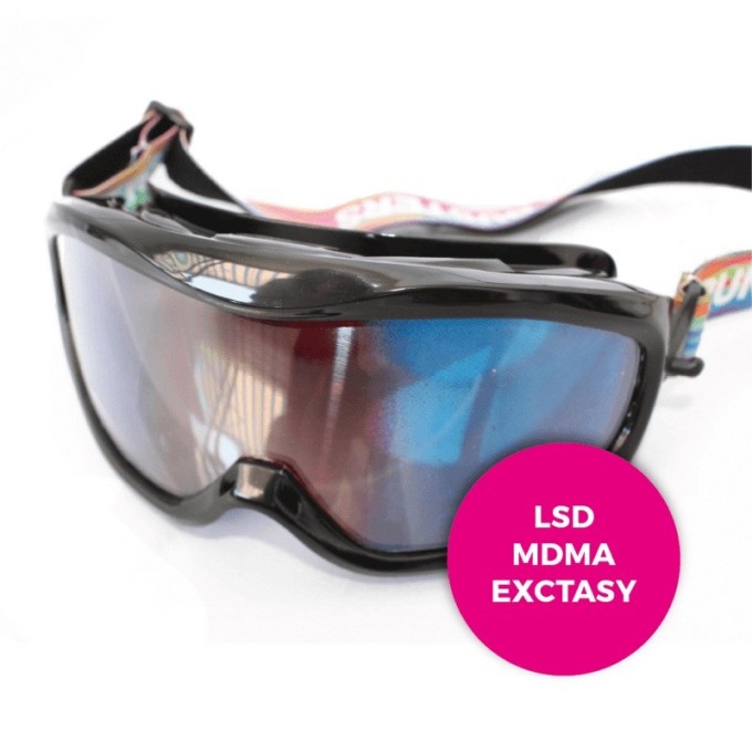 Brýle simulující účinky halucinogenů Extáze LSD