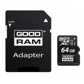 GOODRAM MicroSDXC 64GB CL10 UHS1 + adap.