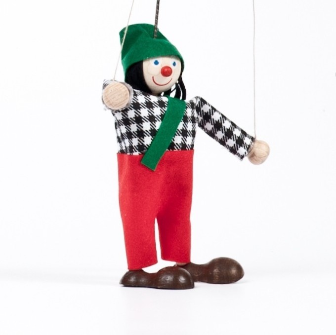 Dřevěná loutka Široký