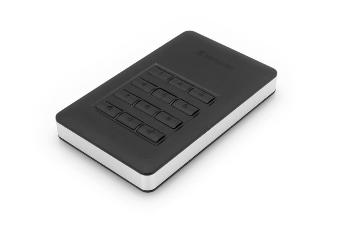 HDD 2.5" 2TB USB 3.1/USB-C, šifrovaný externí disk s numerickou klávesnicí, Store 'n' Go Verbatim