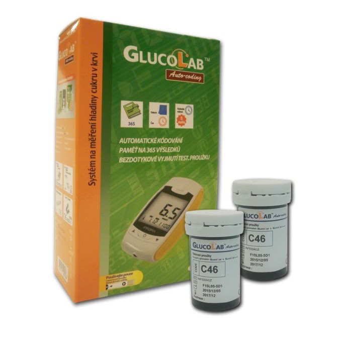 Glukometr GlucoLab + 50 ks proužků