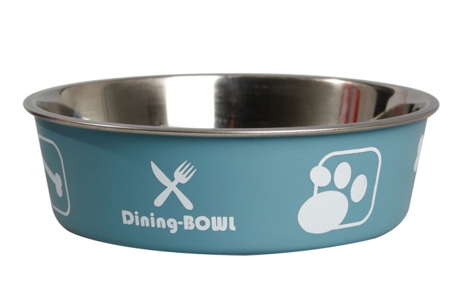 Karlie Miska nerezová s plastovým opláštěním modrá 17,5cm 800ml