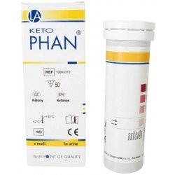 KetoPhan diagnostické proužky na moč 50 ks
