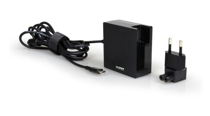 PORT CONNECT EU + UK napájecí adaptér k notebooku, 5-20V, 3-3,2A, 65W, USB-C konektor