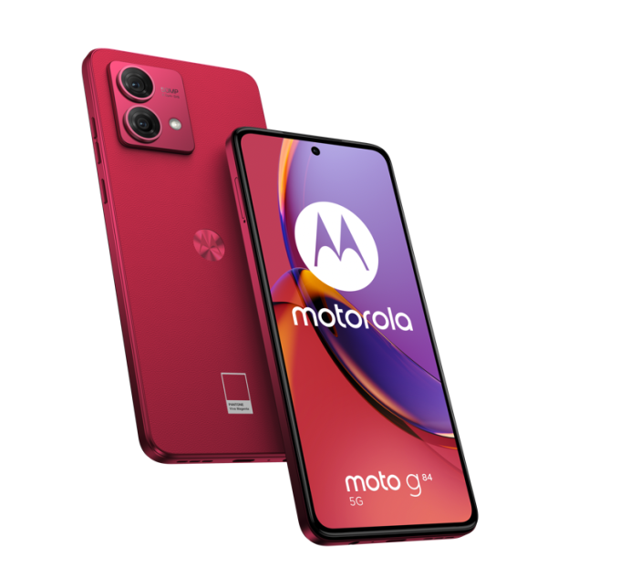 Motorola Moto G84 5G 12 + 256 GB Viva Magenta (Vegan Leather)