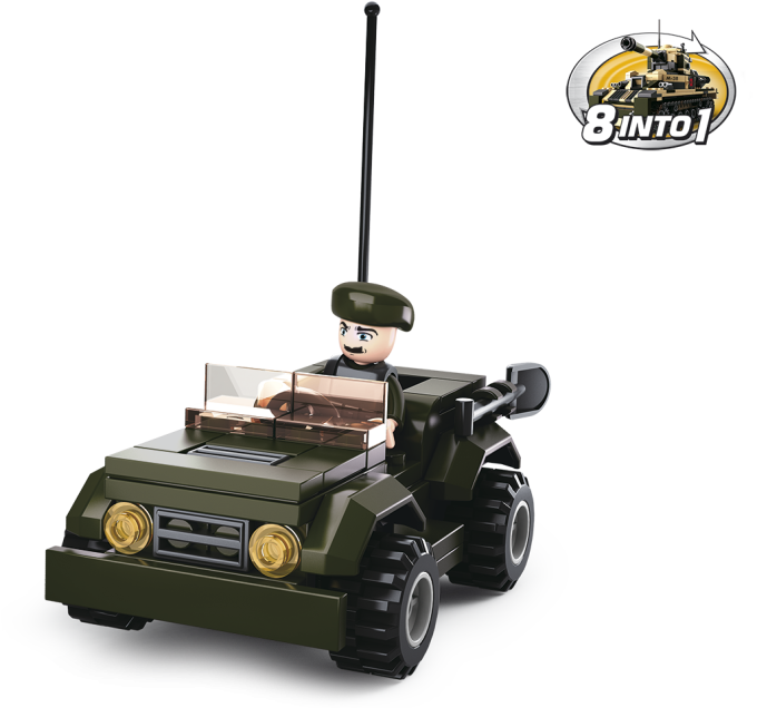 Sluban Army 8into1 M38-B0587F Džíp
