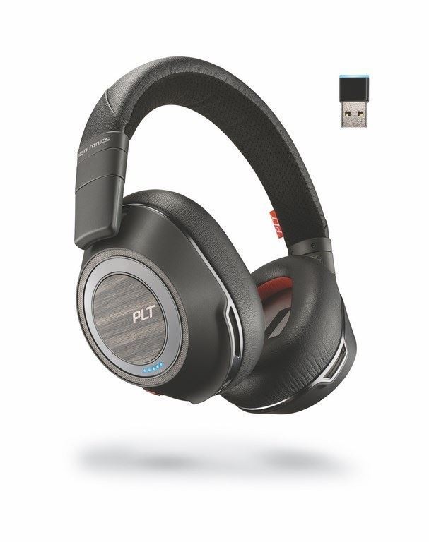 Plantronics Voyager 8200 UC, Bluetooth, náhlavní souprava na obě uši se sponou, černý