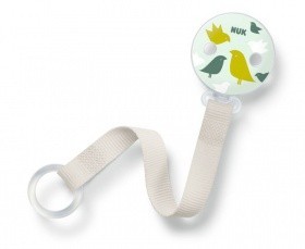 NUK stužka na dudlík béžová