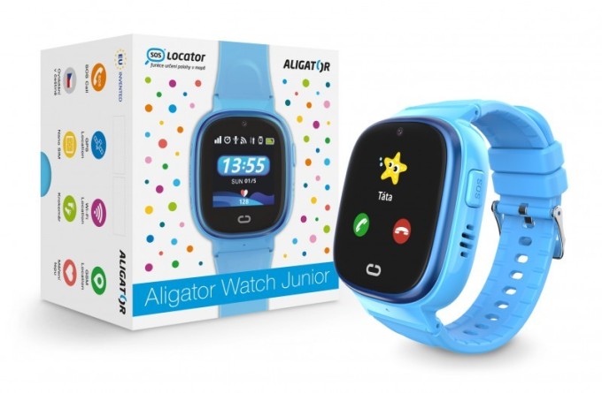 Aligator Watch Junior GPS(TD-36),modré chytré hodinky