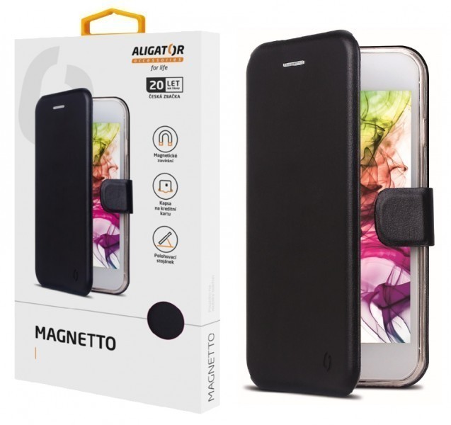 Pouzdro ALIGATOR Magnetto Motorola Moto E40, Black