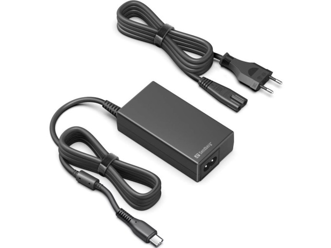 Sandberg USB-C AC Charger PD65W, EU+UK, černá