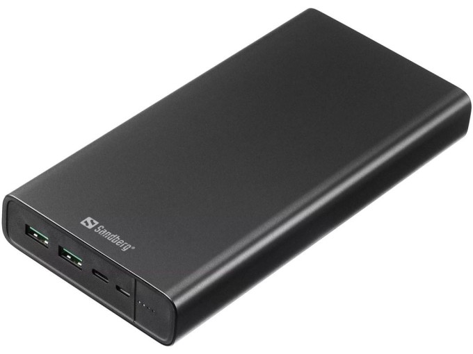 Sandberg Powerbank USB-C PD 127W 40000 mAh, černá
