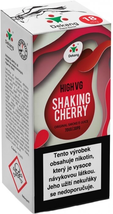 Liquid Dekang High VG Shaking Cherry 10ml - 3mg (Koktejlová třešeň)