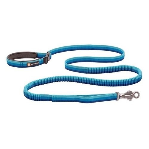 Vodítko pro psy Ruffwear Roamer™ Bungee Dog Lead-blue-atoll-L
