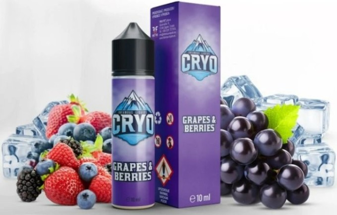 Příchuť Infamous Cryo S&V 10ml Grapes and Berries