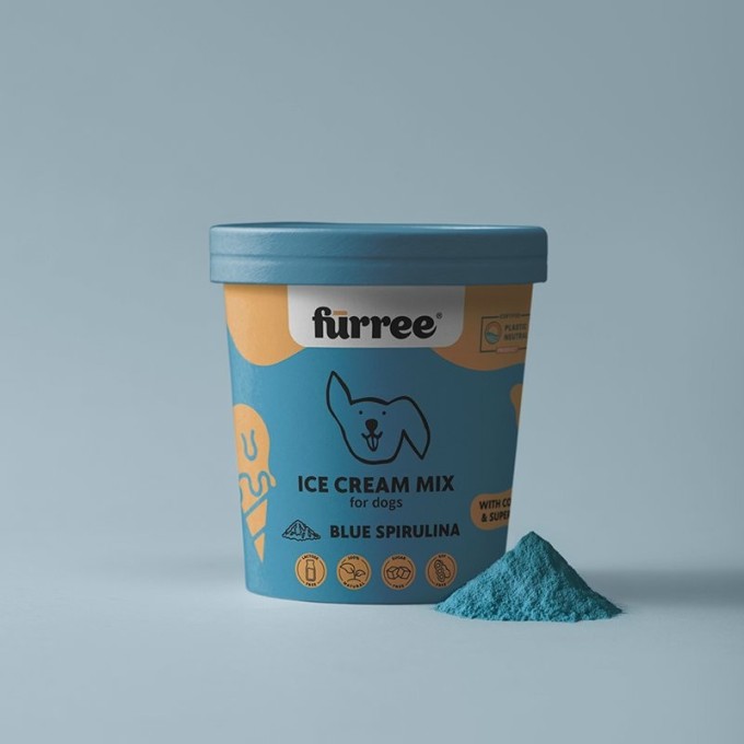 Fürree Ice cream Blue Spirulina Zmrzlina pro psy 60g