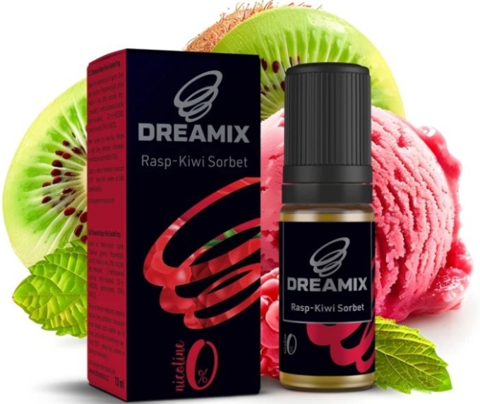Liquid Dreamix - Malina a kiwi sorbet (Rasp-Kiwi Sorbet) 10ml - 0mg
