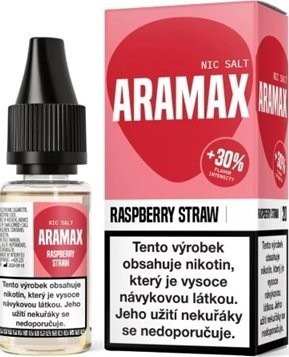 Liquid Aramax SALT Raspberry Straw 10ml - 10mg