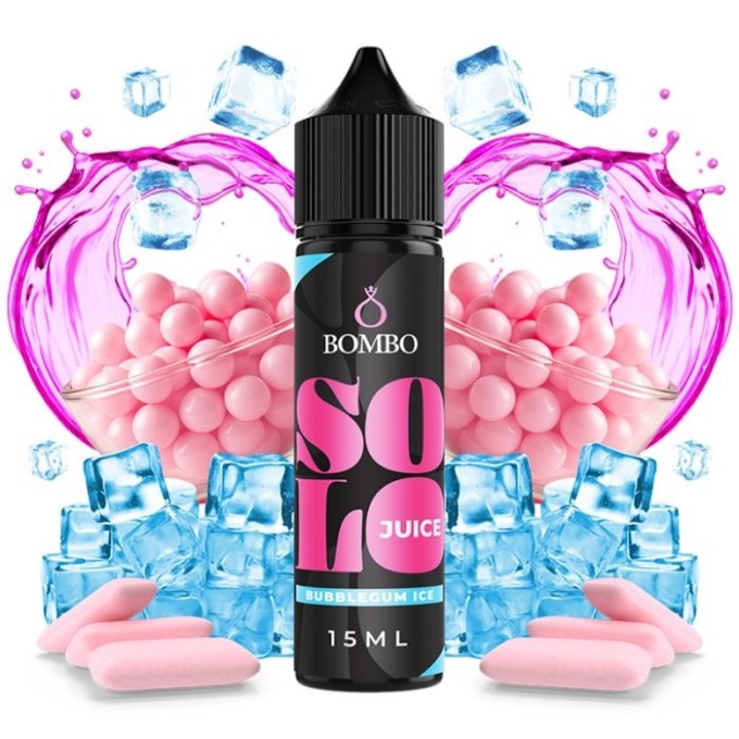Příchuť Bombo Solo Juice S&V 15ml Bubblegum Ice (Sladká žvýkačka na ledu)