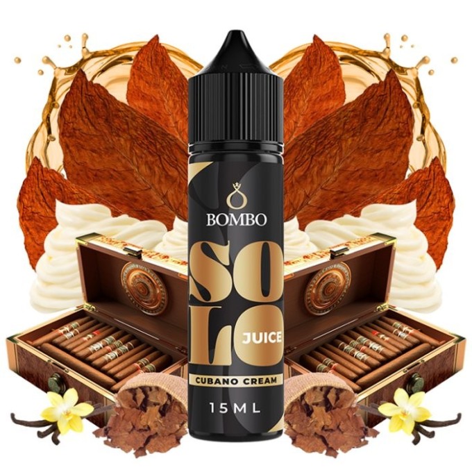 Příchuť Bombo Solo Juice S&V 15ml Cubano Cream (Doutníkový tabák s krémem)