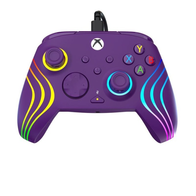 Turtle Beach Afterglow Wave, RGB herní ovladač pro XBOX Series X/S, XBOX One, PC, fialová