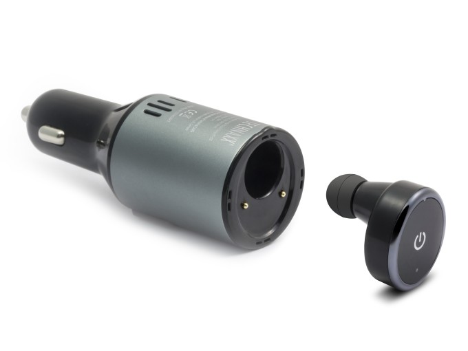 Technaxx Bluetooth In-Ear hands-free s nabíječkou do auta, 2xUSB port, (BT-X25)