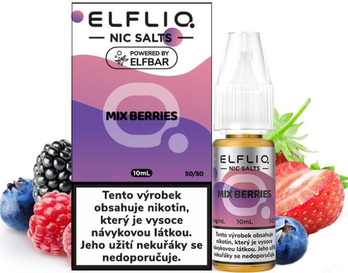 Liquid ELFLIQ Nic SALT Mixed Berries 10ml - 20mg