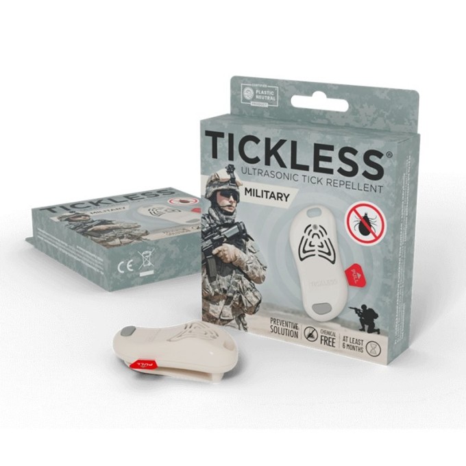 TICKLESS® MILITARY Ultrazvukový odpuzovač klíšťat a blech pro lidi béžový