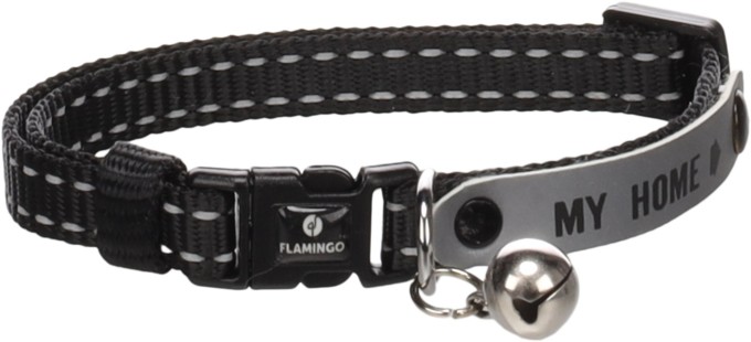 Flamingo Jaggo Obojek pro kočky černý