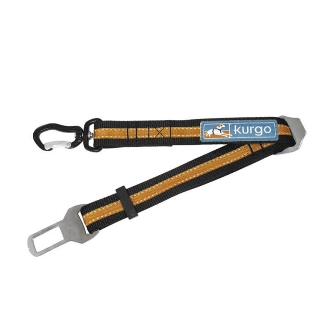 Kurgo® Direct to Seat Belt Swivel Tether Bezpečnostní autopás pro psy s upínacím mechanismem oranžov