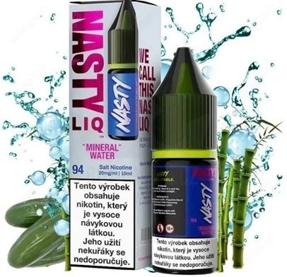 Liquid Nasty LIQ Salt Mineral Water 10ml - 20mg (Okurka, Bambus, Minerálka)