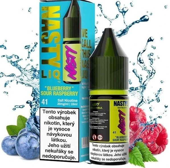 Liquid Nasty LIQ Salt Blueberry Sour Raspberry 10ml - 20mg (Borůvka, malina)