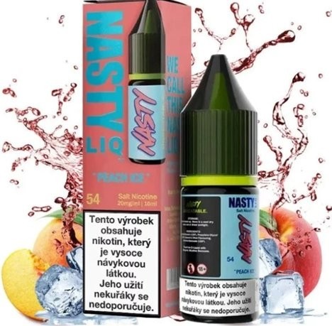 Liquid Nasty LIQ Salt Peach ICE 10ml - 10mg (Broskev, Chladivá složka - ICE)